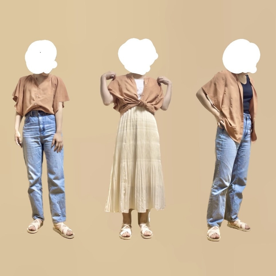 GLOBAL WORK（グローバルワーク）のおすすめのアイテム「さらさらリラックスブラウス半袖」