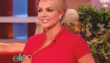 Britney Spears cringes during an interview on &quot;The Ellen DeGeneres Show&quot;