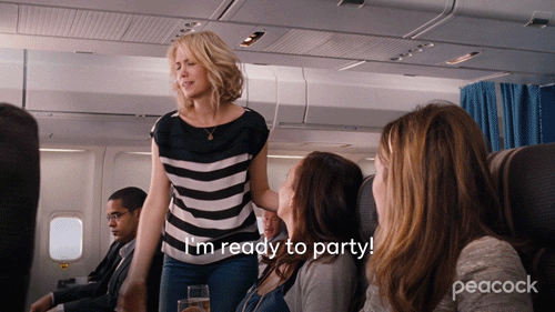 Kristen Wiig as Annie is drunk during a flight in "Bridesmaids"
