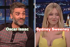 On the left, Oscar Isaac, and on the right, Sydney Sweeney