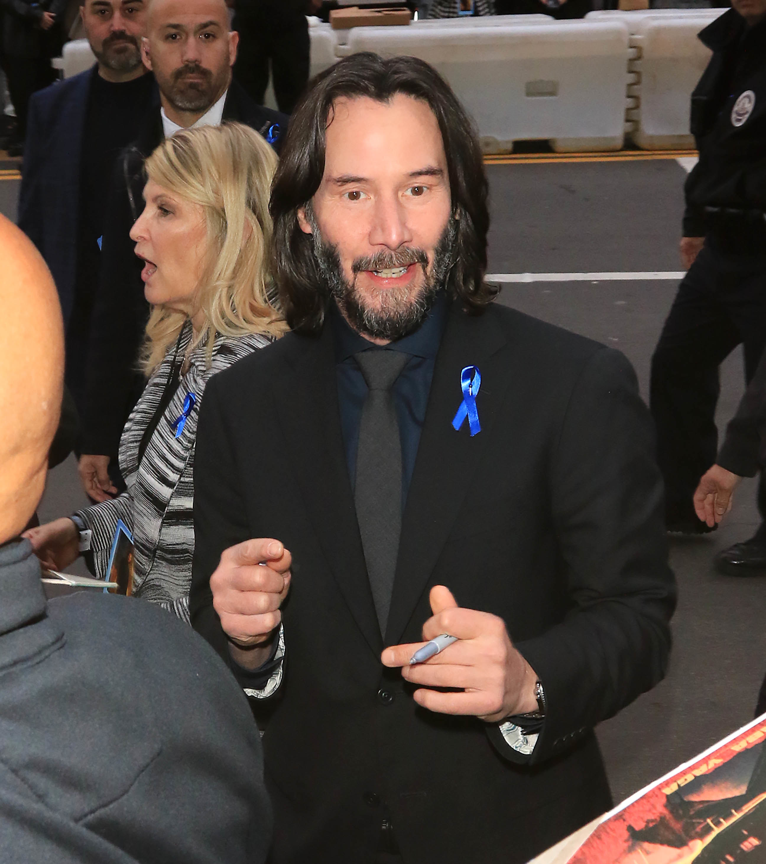Keanu Reeves Meets Young Fan At Book Signing