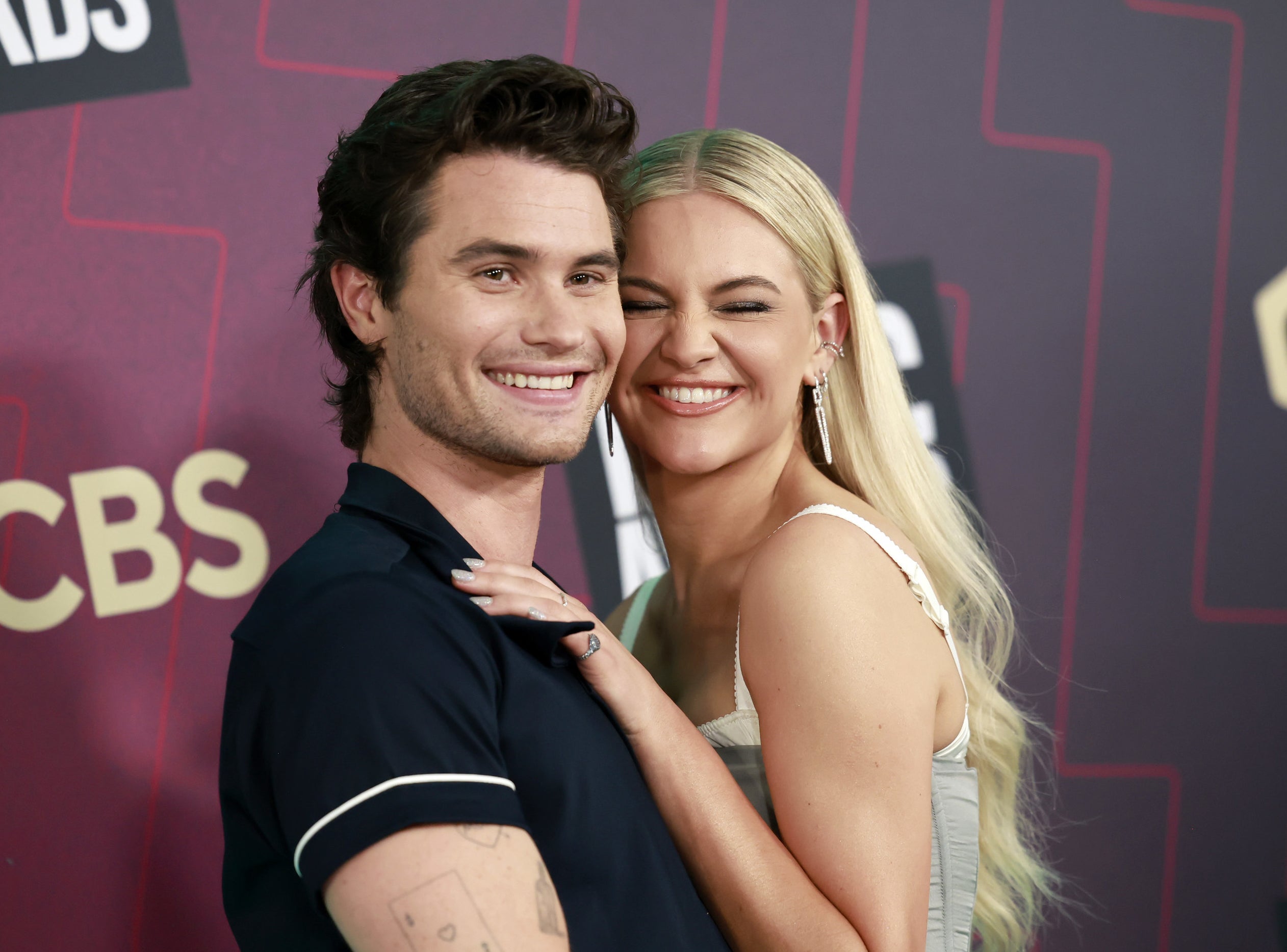A closeup of Kelsea and Chase
