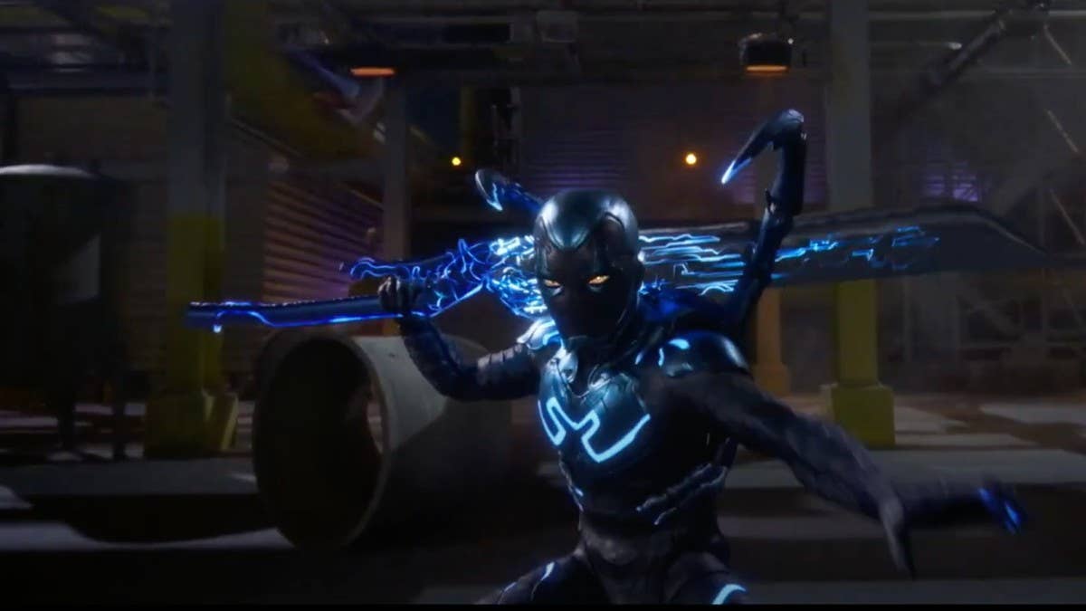 The first trailer for DC’s 'Blue Beetle'​​​​​​​ has arrived, and it offers an action-packed glimpse of Xolo Maridueña as the titular superhero.