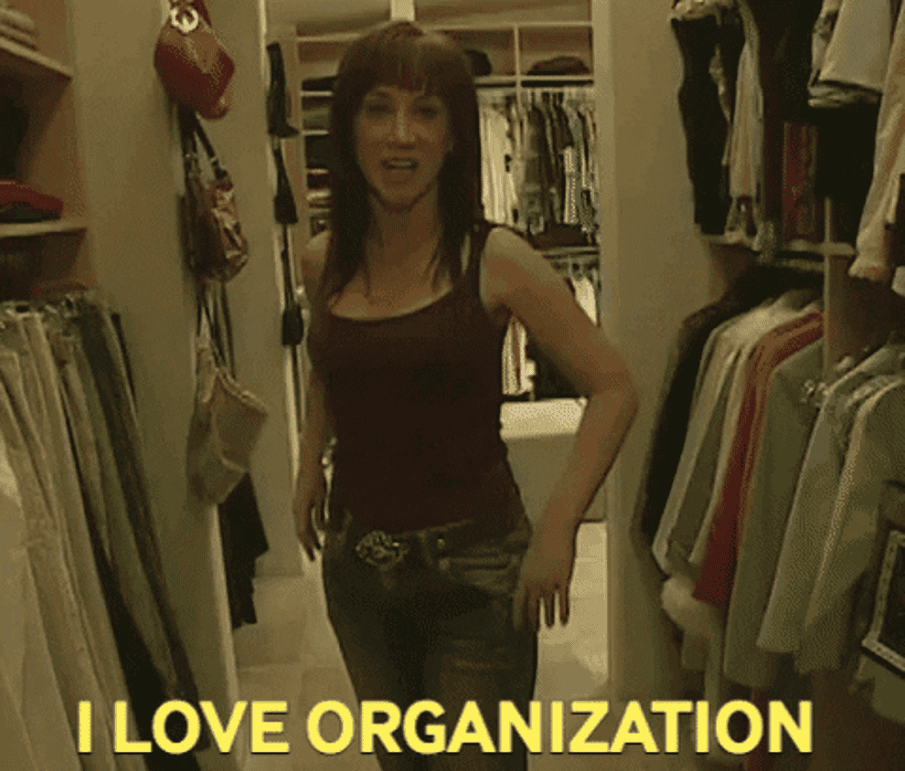 Kathy Griffin saying &quot;I love organization&quot;
