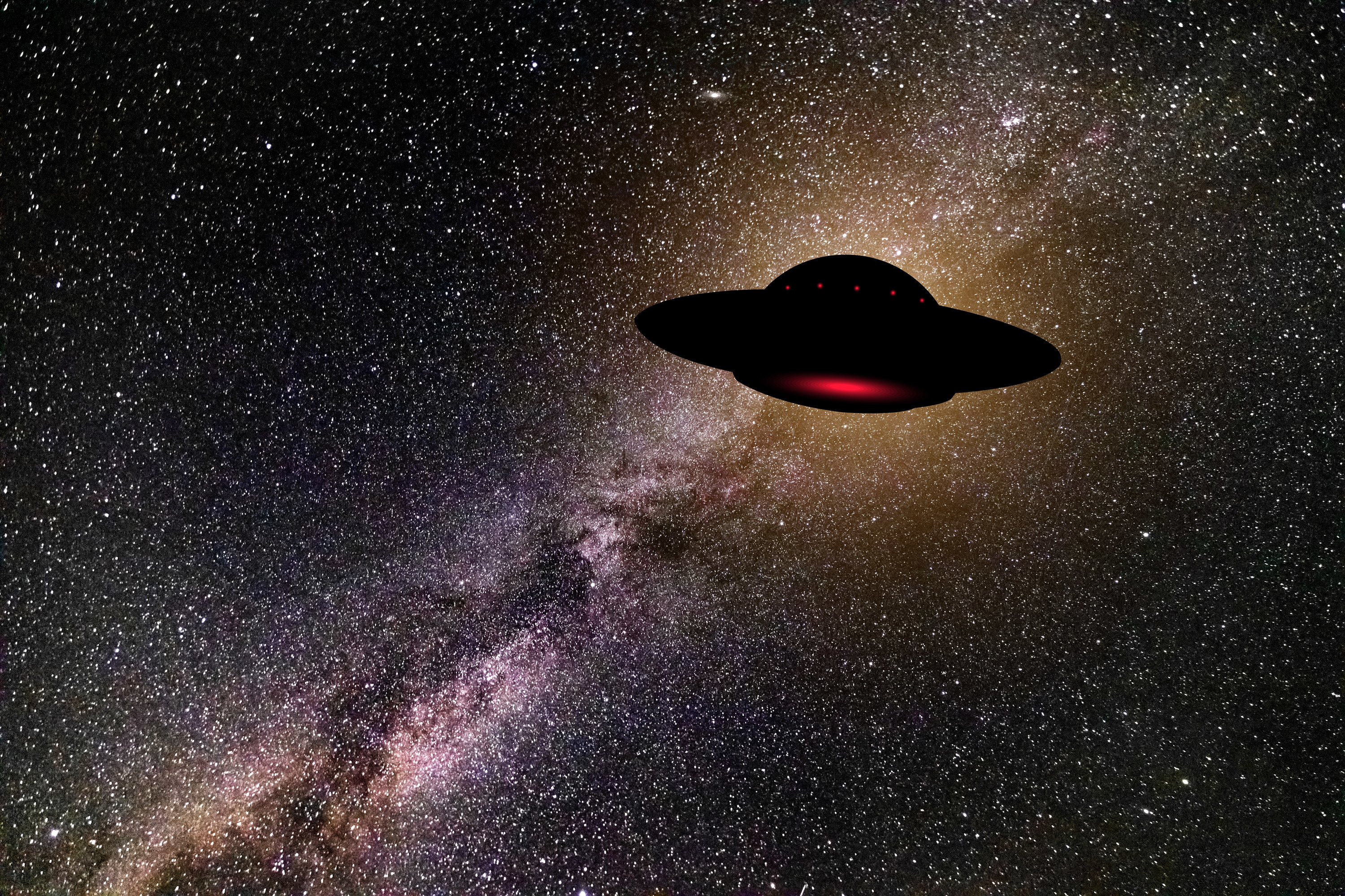 UFO in the sky