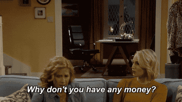 Jen in &quot;Last Man Standing&quot; saying &quot;Why don&#x27;t you have any money&quot;