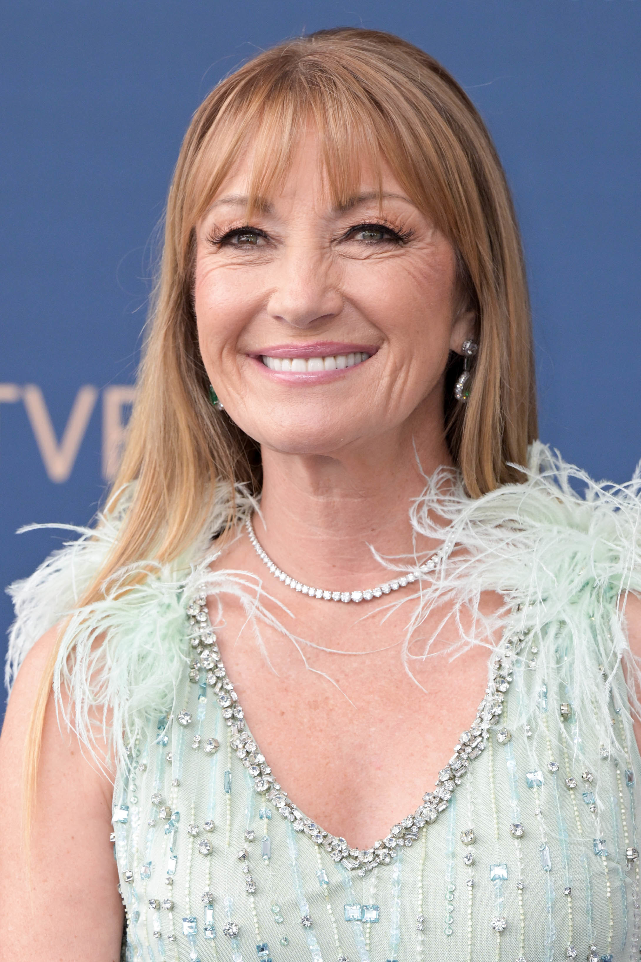 Jane Seymour smiling on a red carpet