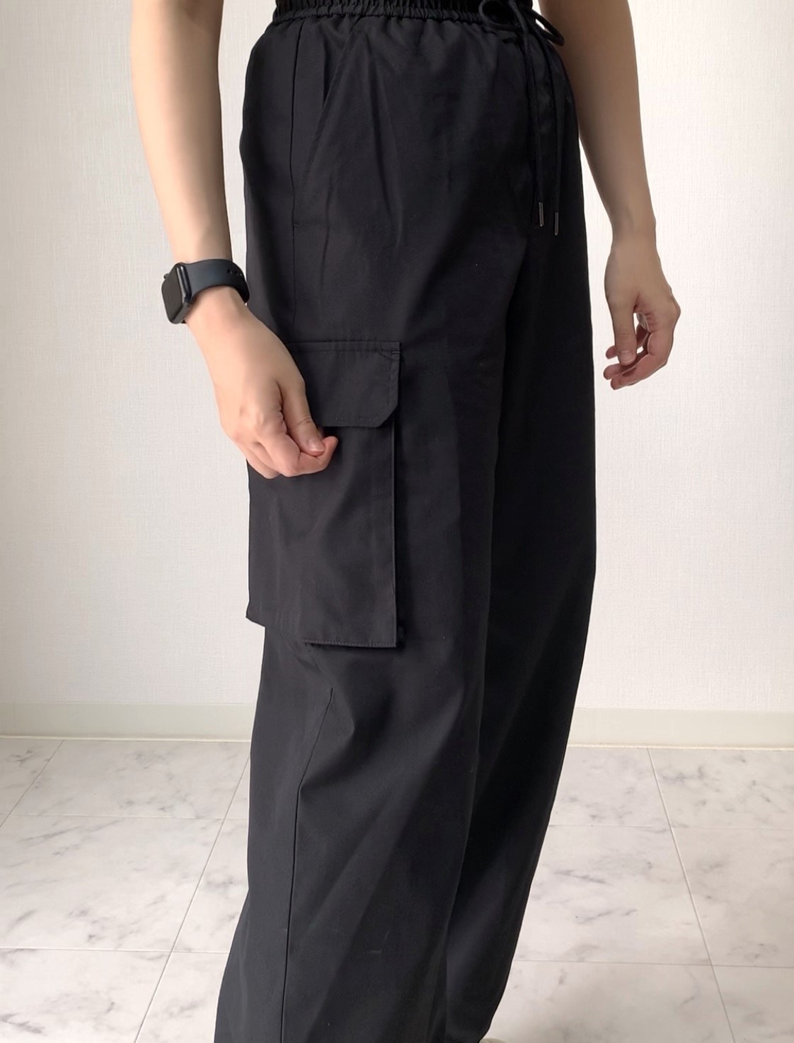 GU（ジーユー）のおすすめのレディースアイテム「カーゴプルオンパンツ（丈標準67.0～71.0cm）」