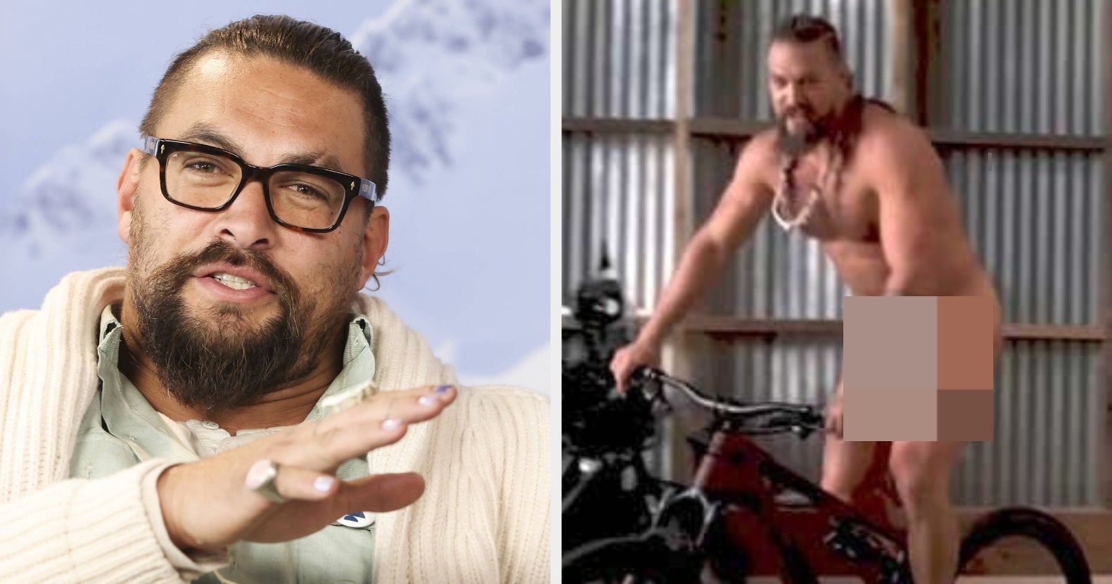 Jason Momoa Bared It All On A Mountain Bike, And Yes, We Need To Talk To About It