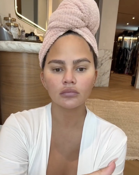 Closeup of Chrissy Teigen