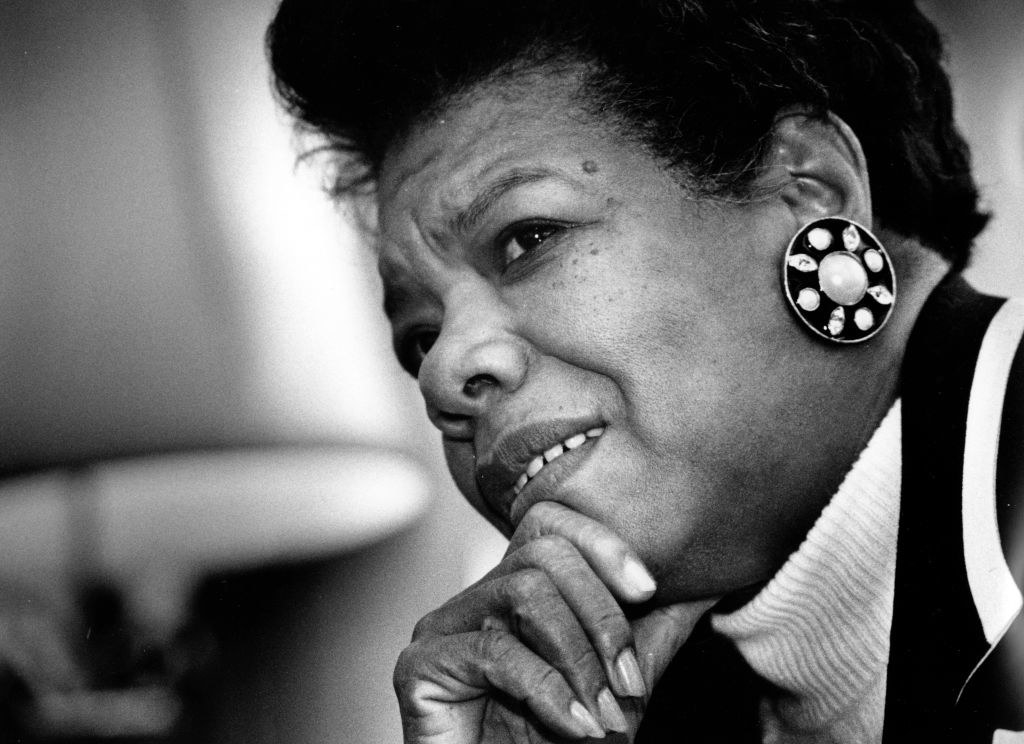 Closeup of Maya Angelou
