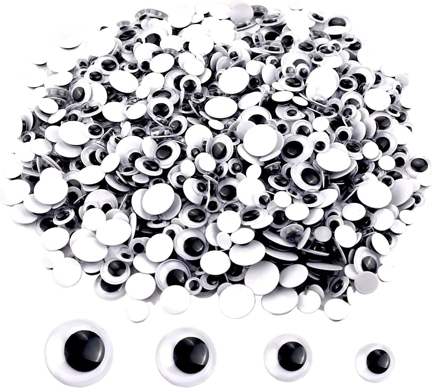 2000 Googly eyes on white background