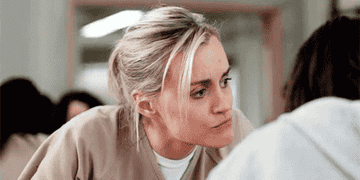 piper from orange is the new black glaring