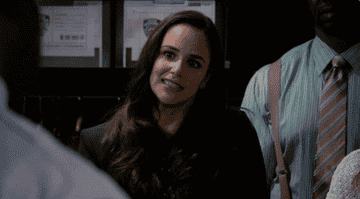 amy from brooklyn 99 grimacing