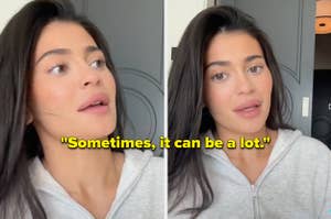 Kylie Jenner speaks in a TikTok video