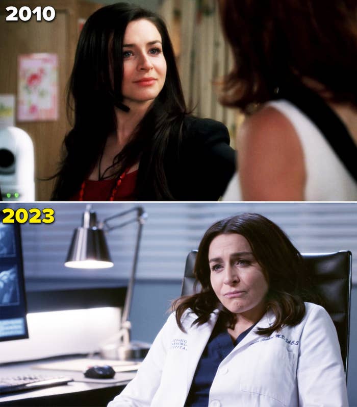 The photo on top shows Amelia in 2010 and the bottom photo is Amelia in 2023