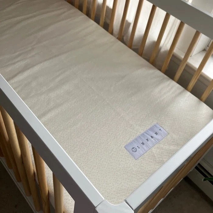 the mattress in a crib