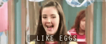 Debbie from The Amanda Show saying &quot;I like eggs&quot;