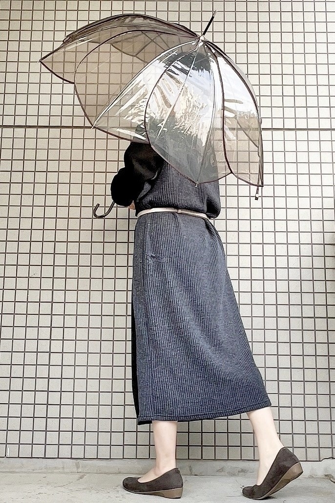 GLOBAL WORK（グローバルワーク）のオススメの傘「フラワーパイピングビニ傘」