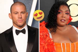 Channing Tatum and Lizzo on the red carpet