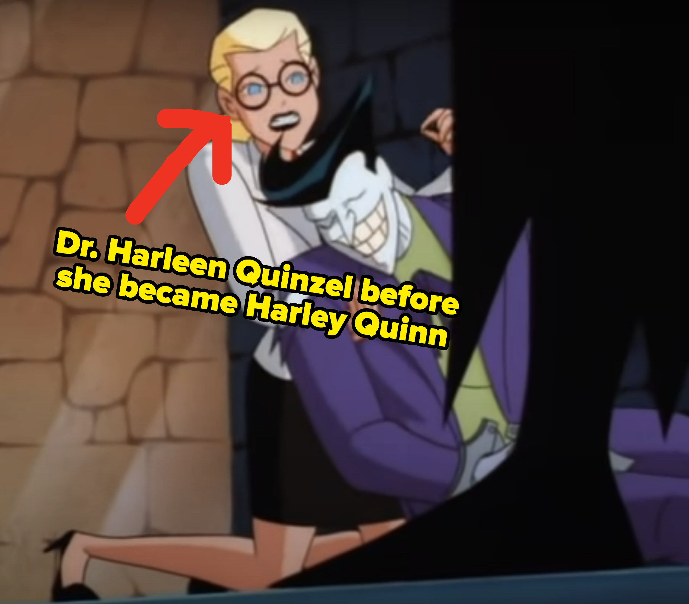 Dr. Harleen Quinzel before she became Harley Quinn