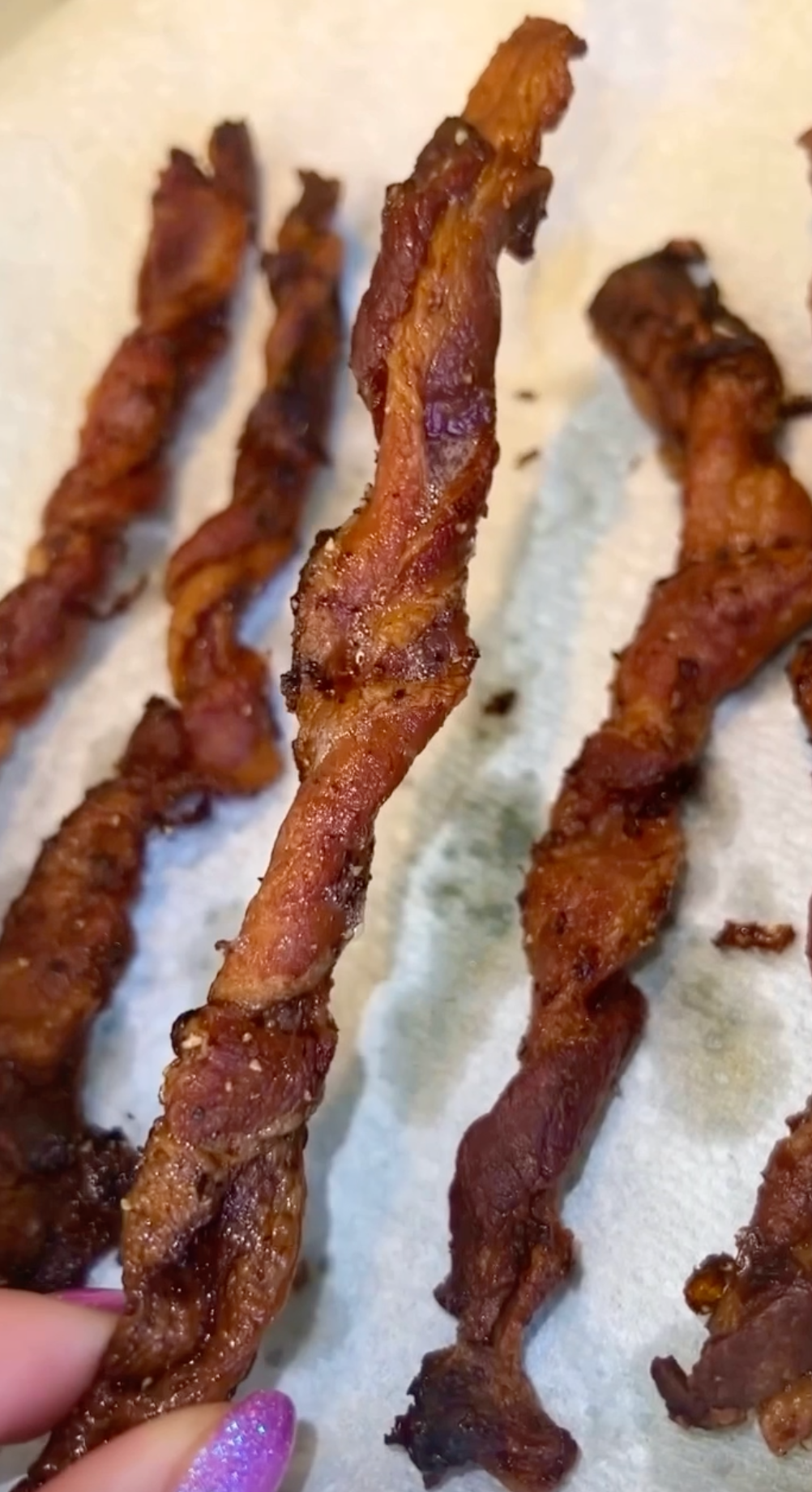 Twisted bacon