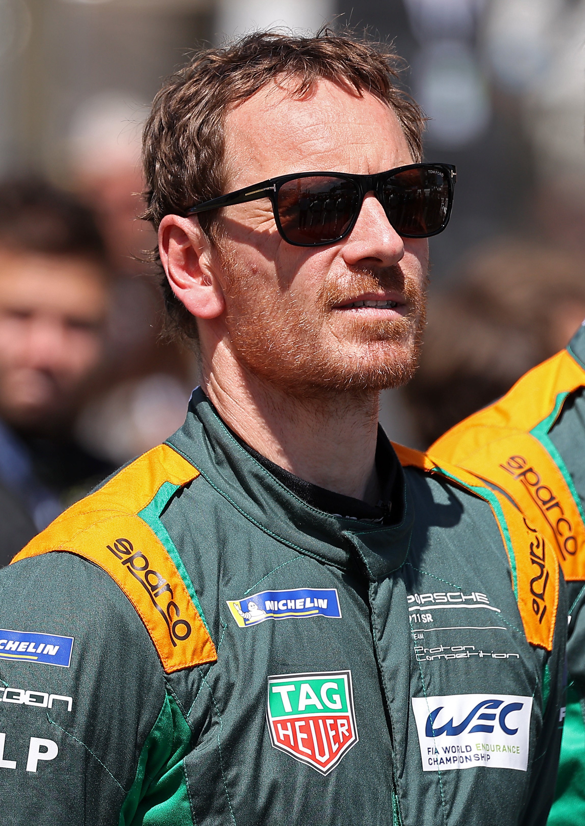 Michael Fassbender at the 24 Hours of Le Mans race