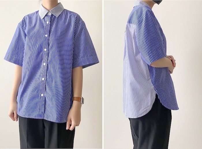 UNIQLO(ユニクロ)×JW ANDERSONコラボのオススメトップス「ストライプリラックスシャツ」