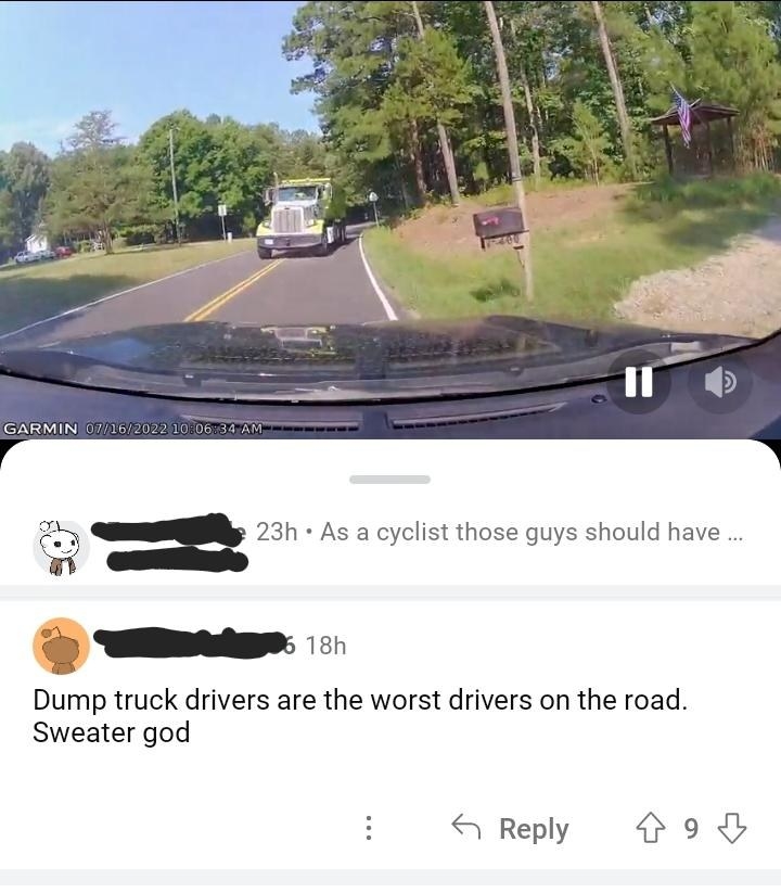 person saying sweater god instead of swear to god
