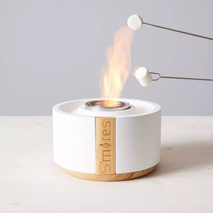 Image of the white s&#x27;mores fire pit