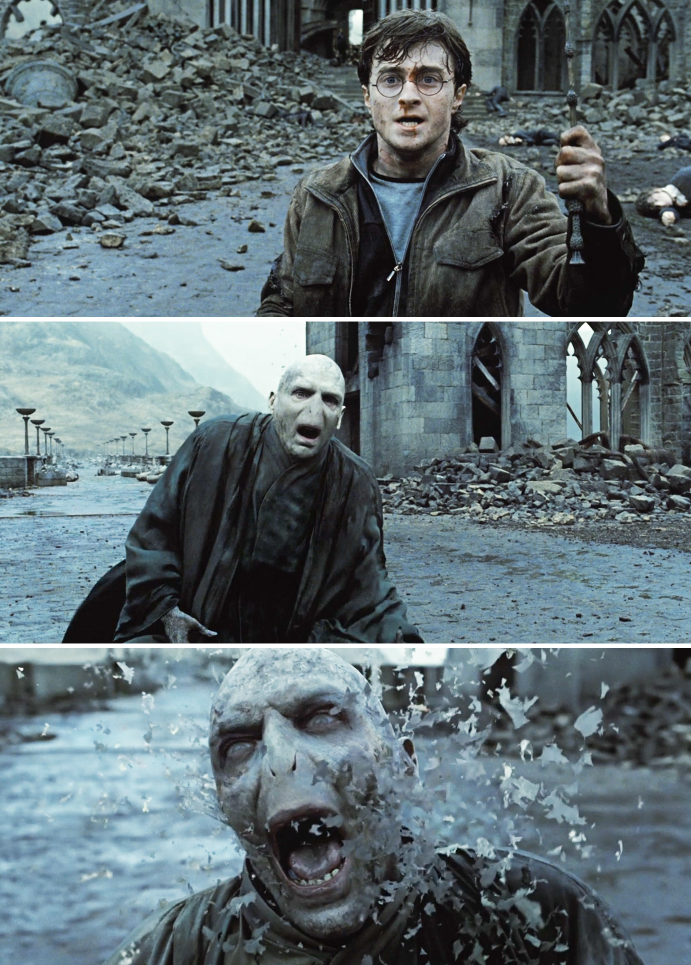 Voldemort disintegrating
