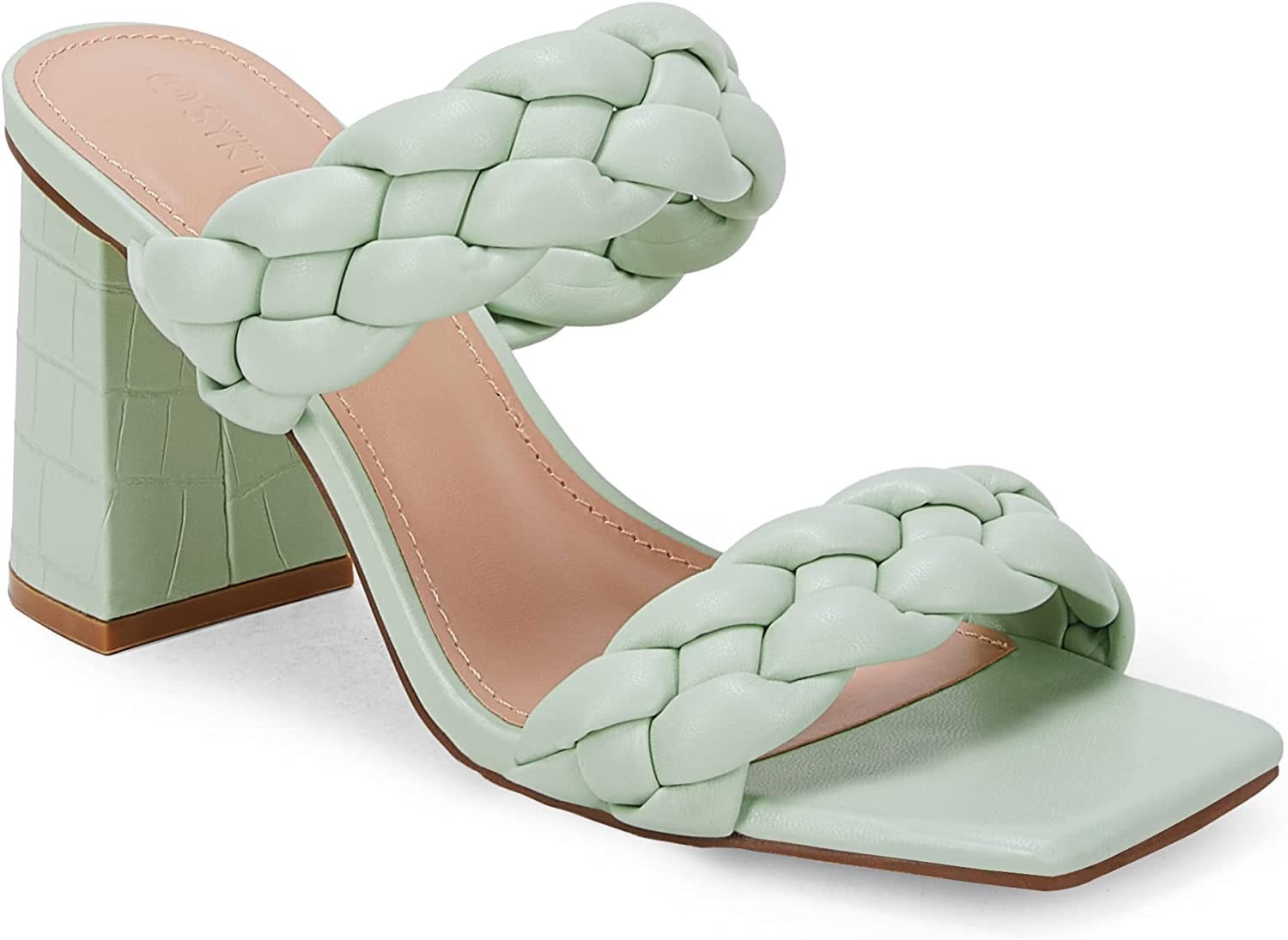the mint green sandal