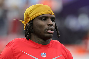 Tyreek Hill #10 of the Miami Dolphins and AFC