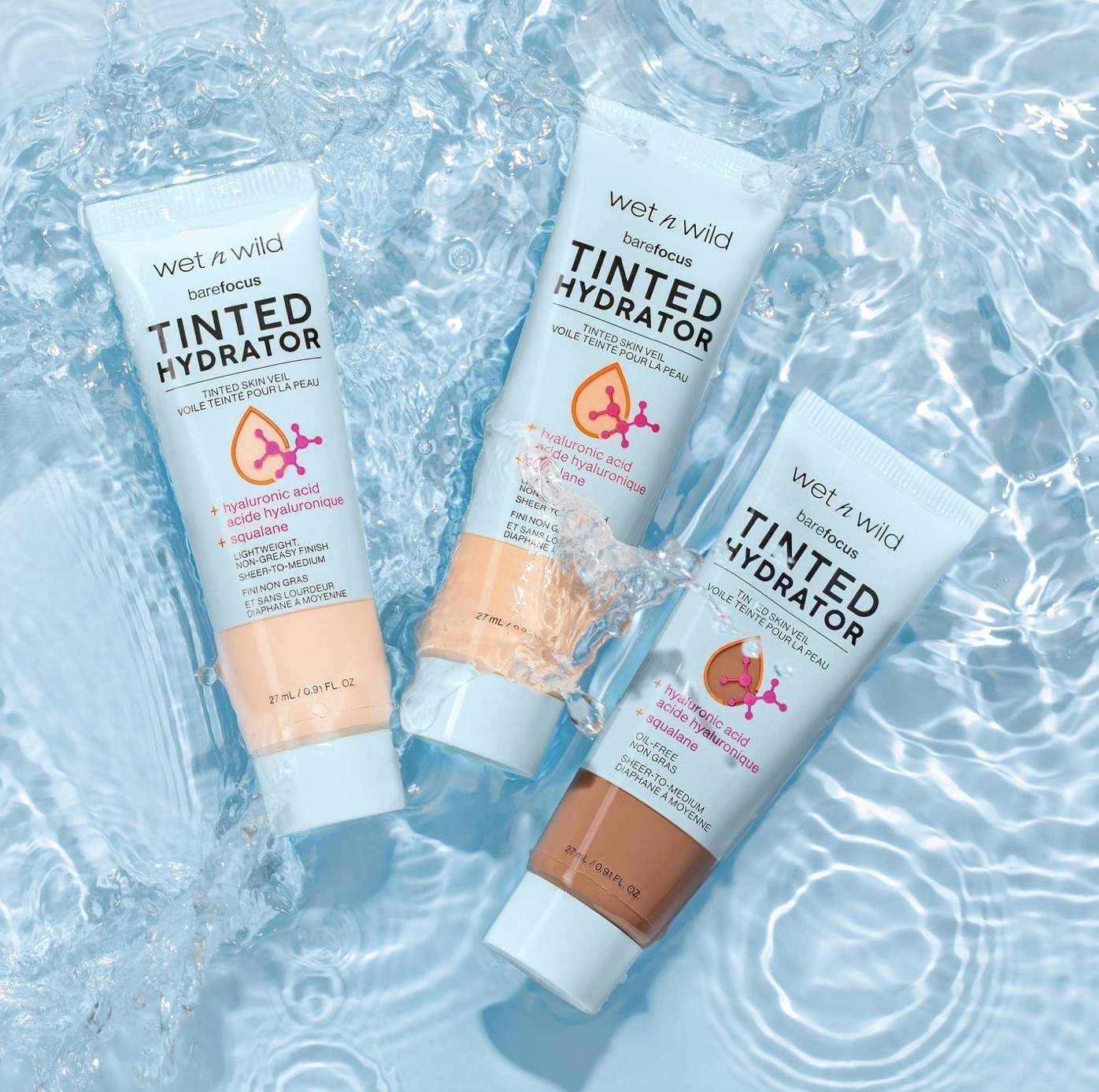 A set of tinted moisturizers