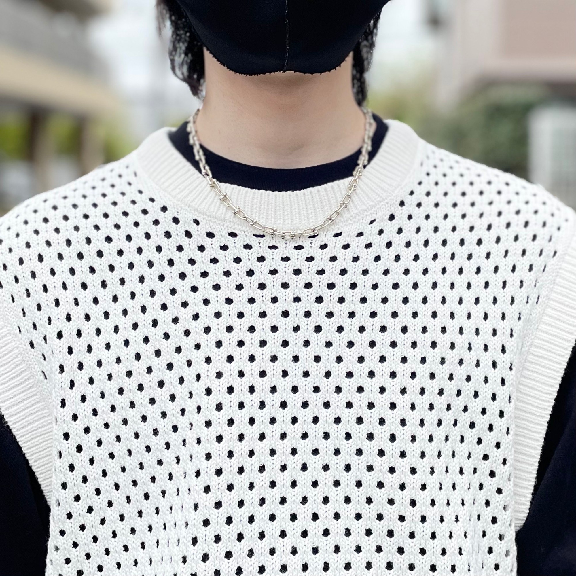 H&amp;amp;Mのおすすめのメンズアイテム「リラックスフィット ホールニットプルオーバーベスト」