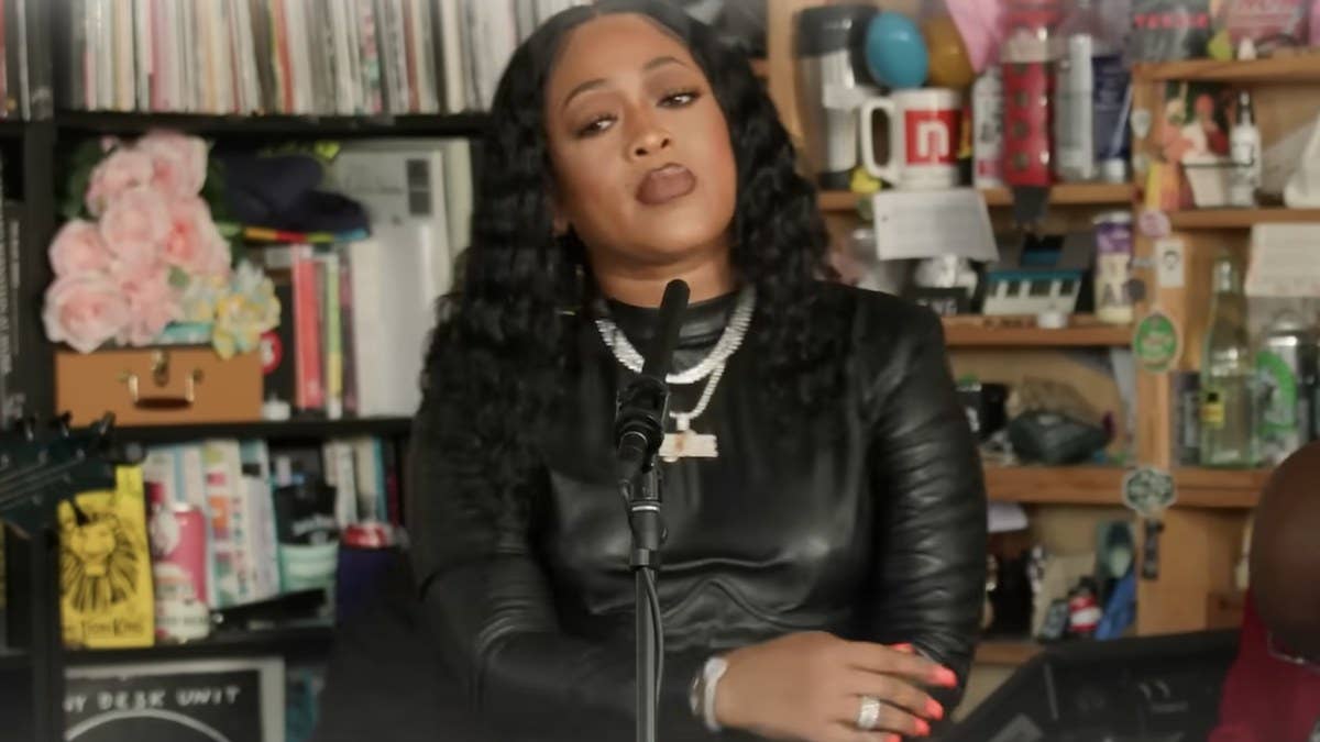 Miami rap legend Trina delivered a medley of classics in an intimate performance for the latest installment of NPR's 'Tiny Desk Concert' series.