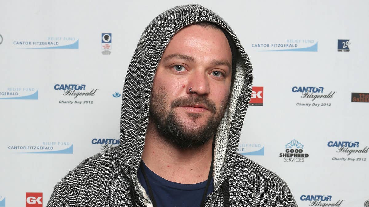 Bam Margera is addressing a restraining order filed against him by a man the 'Jackass' star claims had a threesome while Bam's daughter was in the home.