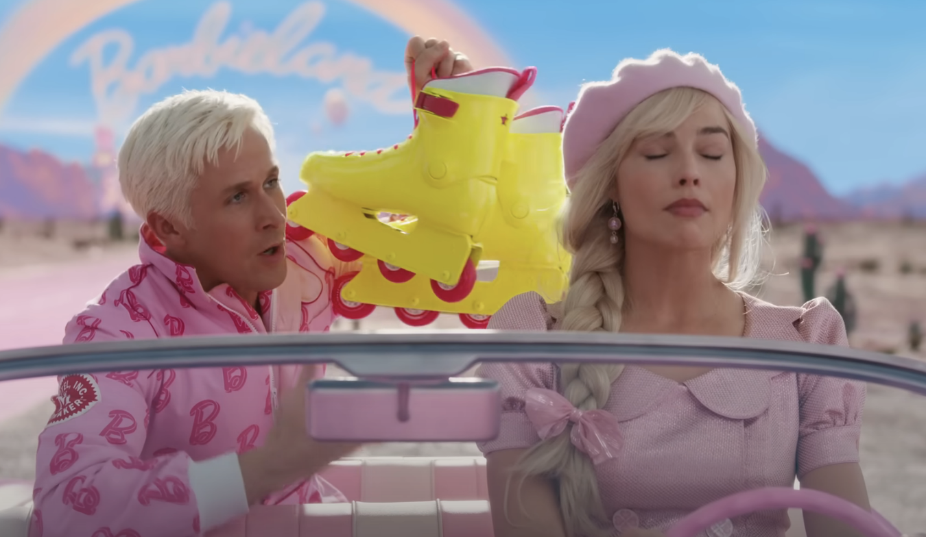 Ryan Gosling and Margot Robbie as Ken and Barbie