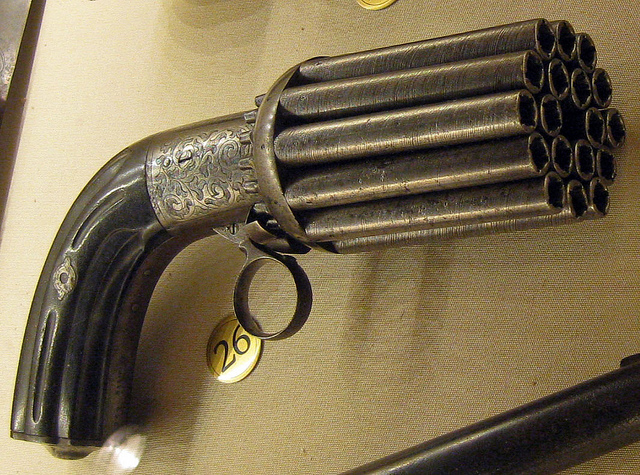 A pepperbox pistol