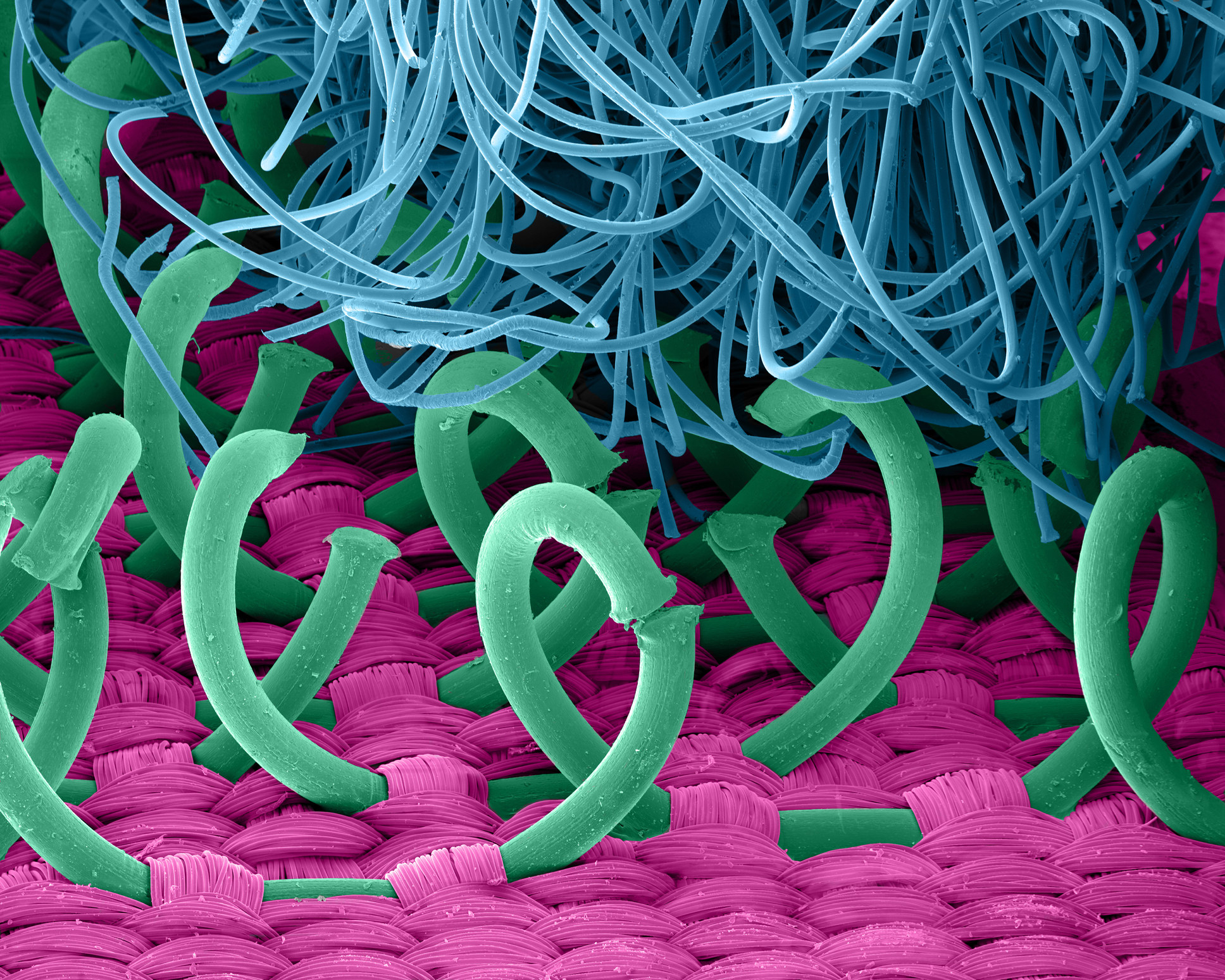 Velcro under a microscope