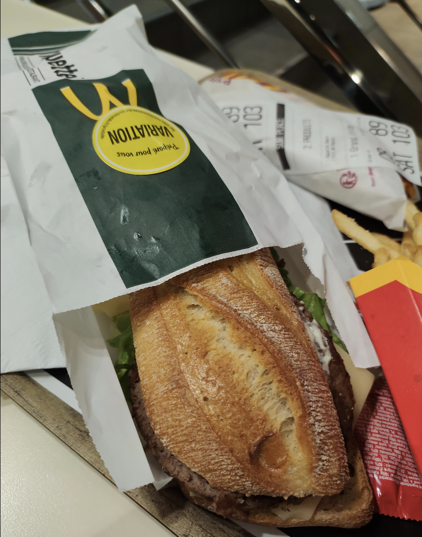 A baguette from McDonald&#x27;s