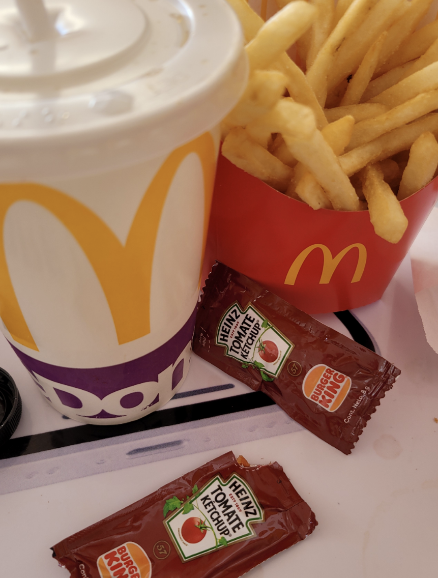 Burger King ketchup at McDonald&#x27;s