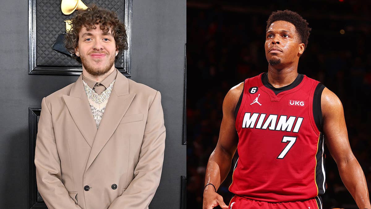 In a post shared on his Instagram Stories, Jack Harlow joked about Kyle Lowry falling into his lap during the Knicks-Heat playoff game on Sunday.