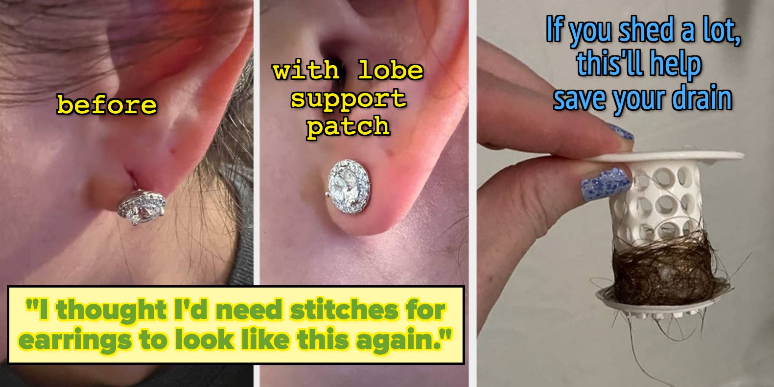 Lobe Wonder -420 Earring Support Plastic Patches Invisible Natural