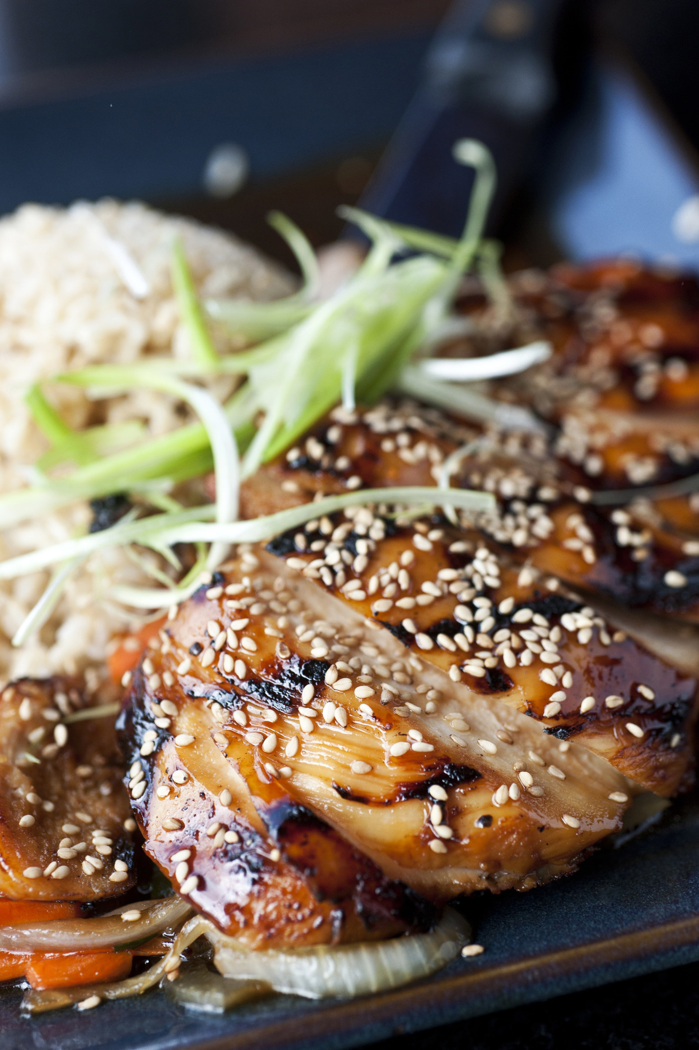 Chicken teriyaki and rice