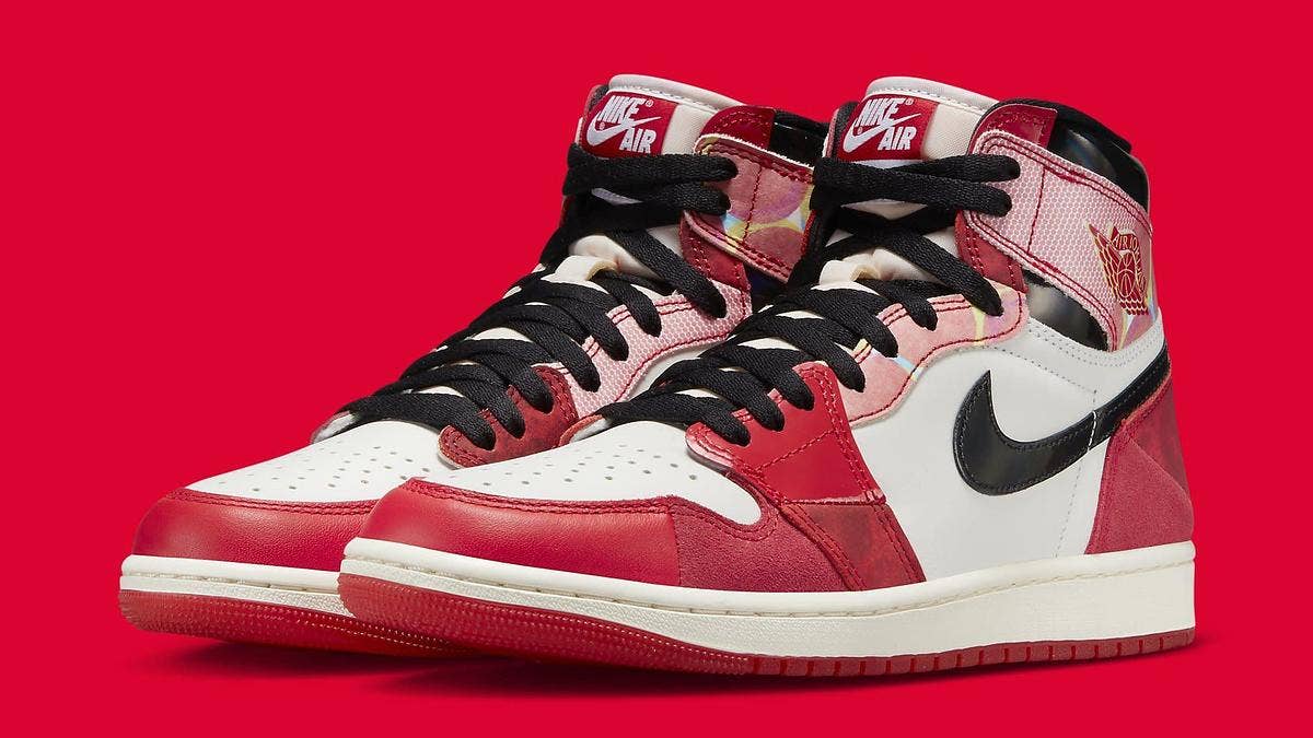 A new Air Jordan 1 High OG 'Spider-Man: Across the Spider-Verse' colorway is reportedly releasing in May 2023 coinciding with the film's release.