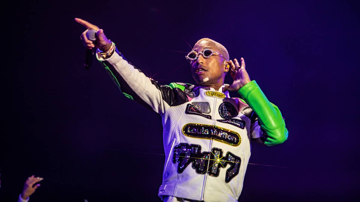 We spoke to Pharrell at Something in the Water about Louis Vuitton's presence at the festival, his new Adidas Samba collab, curating the lineup, and more. 
