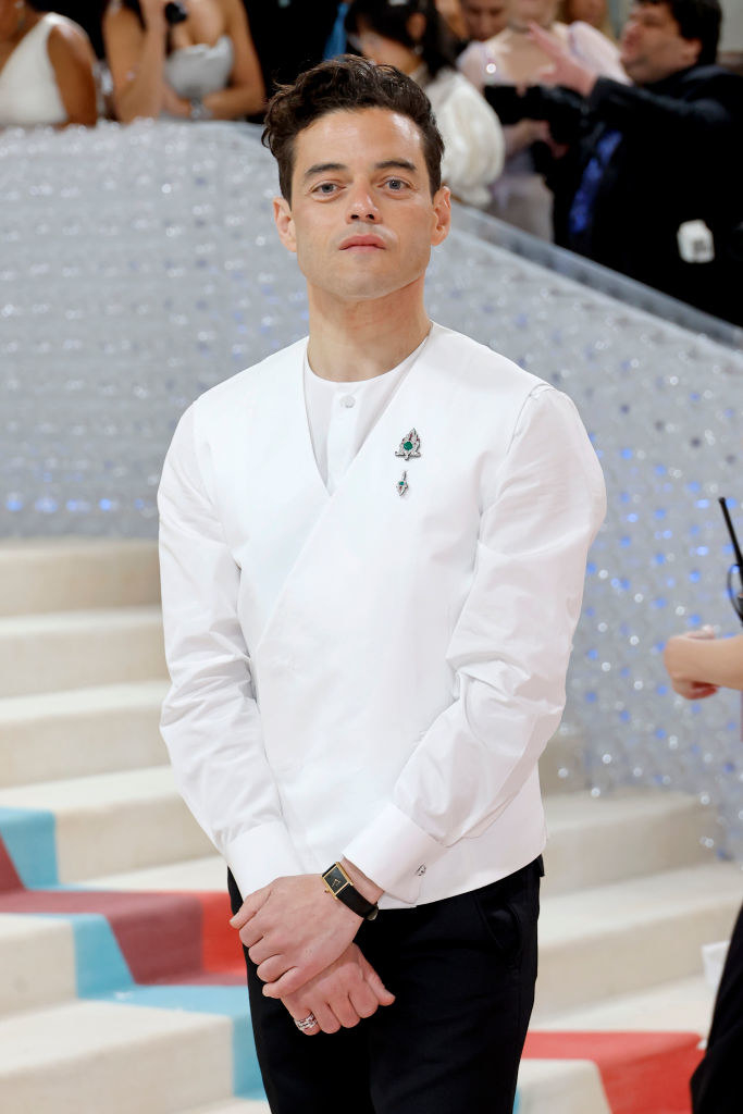 A closeup on Rami Malek