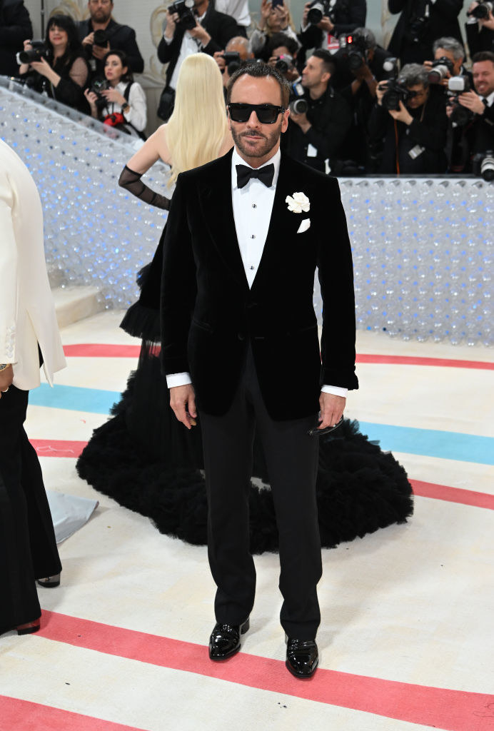 Tom Ford attends The 2023 Met Gala in a classic suit