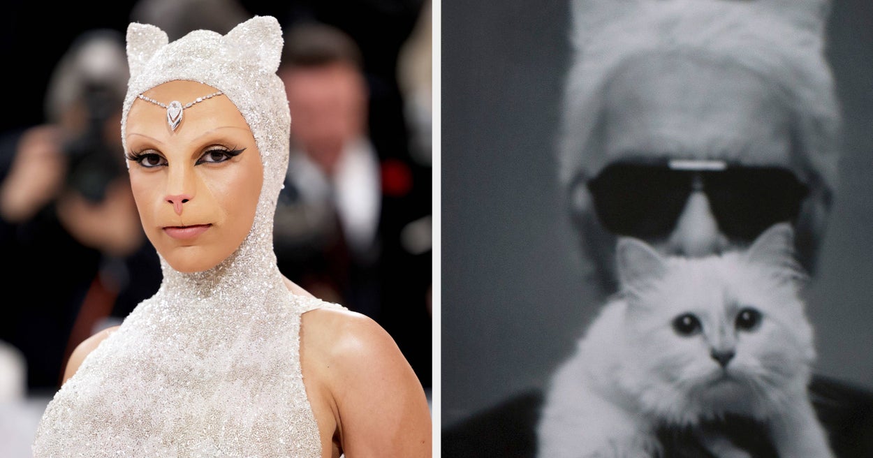 Doja Cat Literally Dressed As Karl Lagerfeld’s Cat For The Met Gala And Omfg?!